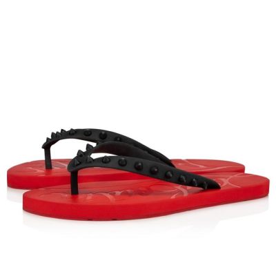 Mules Loubi Flip Christian Louboutin Mujer - Negros/Rojos - 3201238CM47